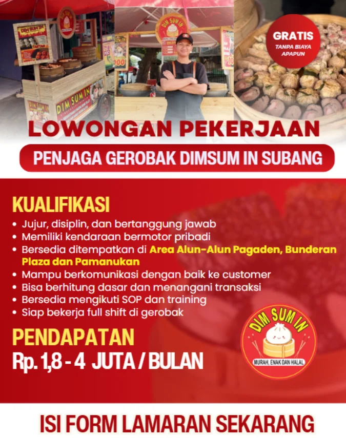 Penjaga Gerobak DimsumIn Subang
