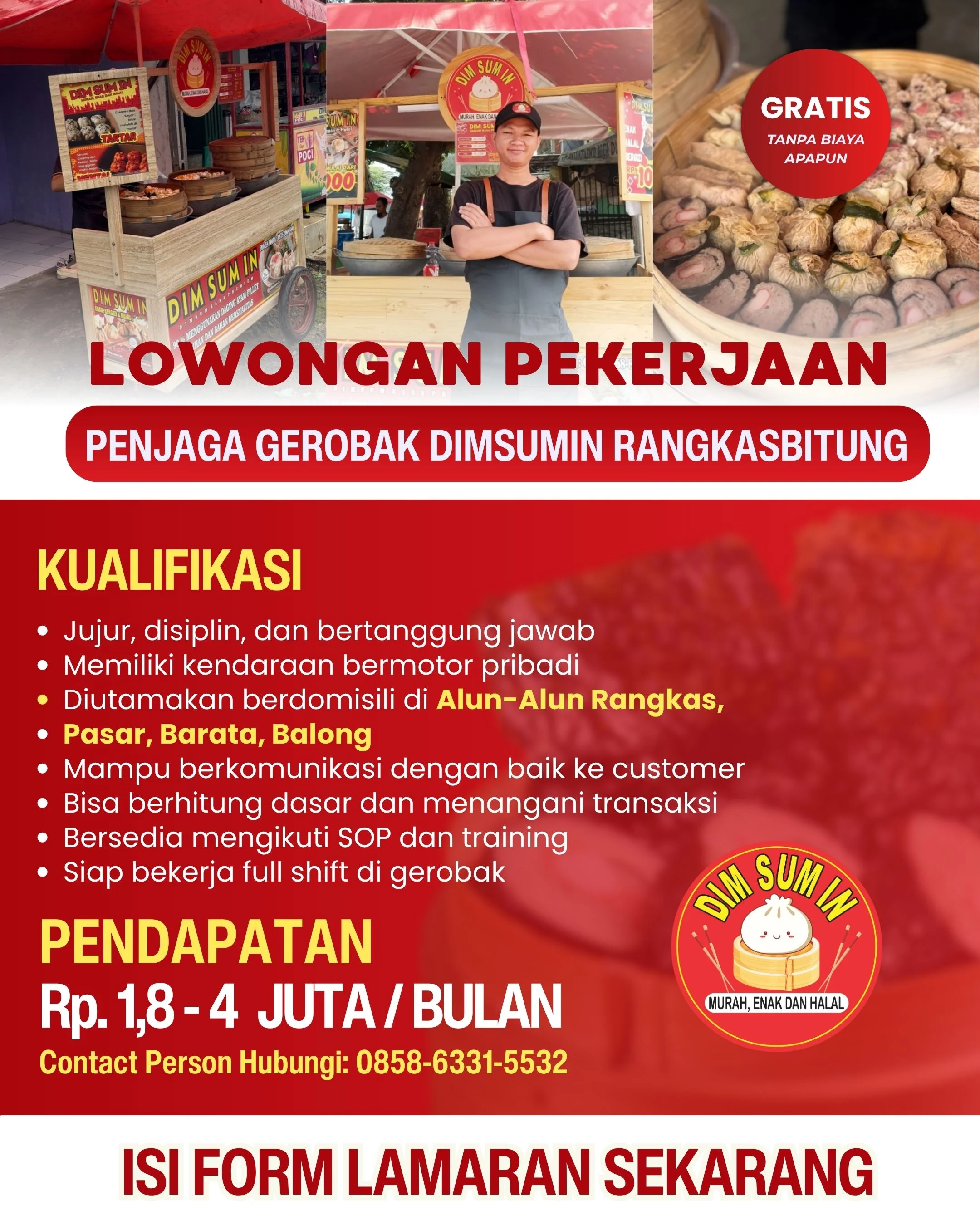 Penjaga Gerobak DimsumIn