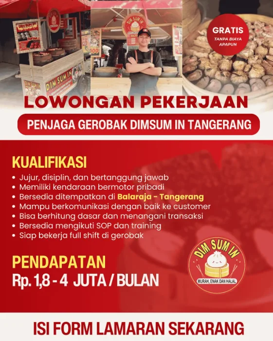 Penjaga Gerobak DimsumIn Balaraja