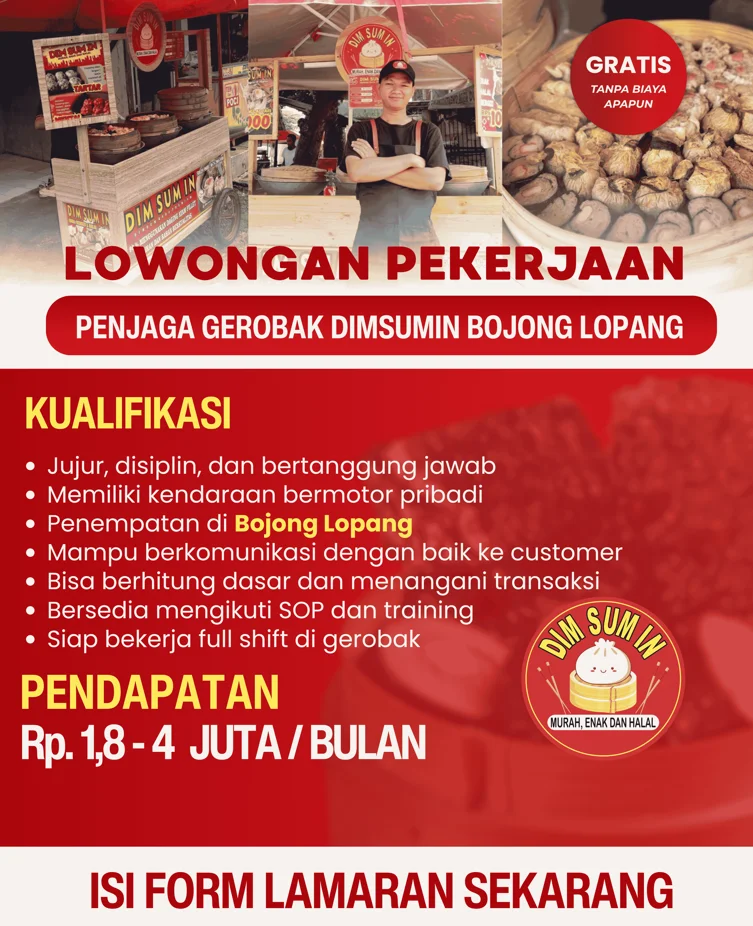Penjaga Gerobak DimsumIn - Bojong Lopang