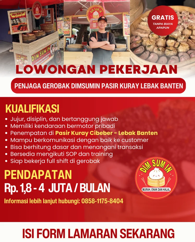 Penjaga Gerobak DimsumIn Pasir Kuray
