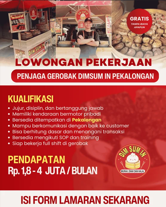Penjaga Gerobak DimsumIn Pekalongan