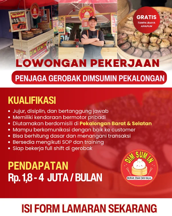 Penjaga Gerobak DimsumIn Pekalongan