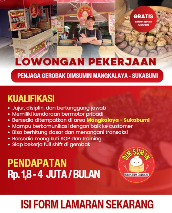 Penjaga Gerobak DimsumIn Sukabumi - Mangkalaya