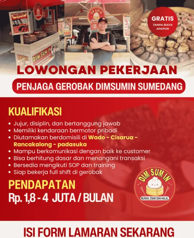Penjaga Gerobak DimsumIn Sumedang