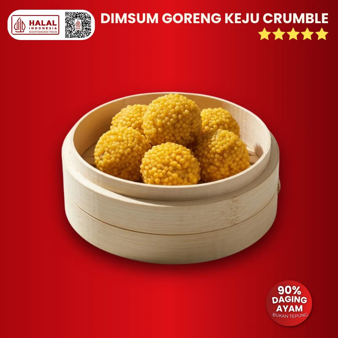 Dimsum Goreng Keju Crumble